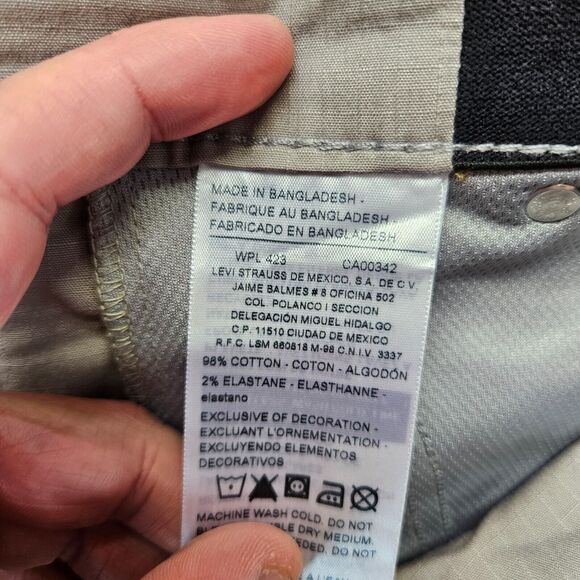 Denizen from Levis Jogger Pants Men Size 34 Gray Elastic Waist - Picture 7 of 10